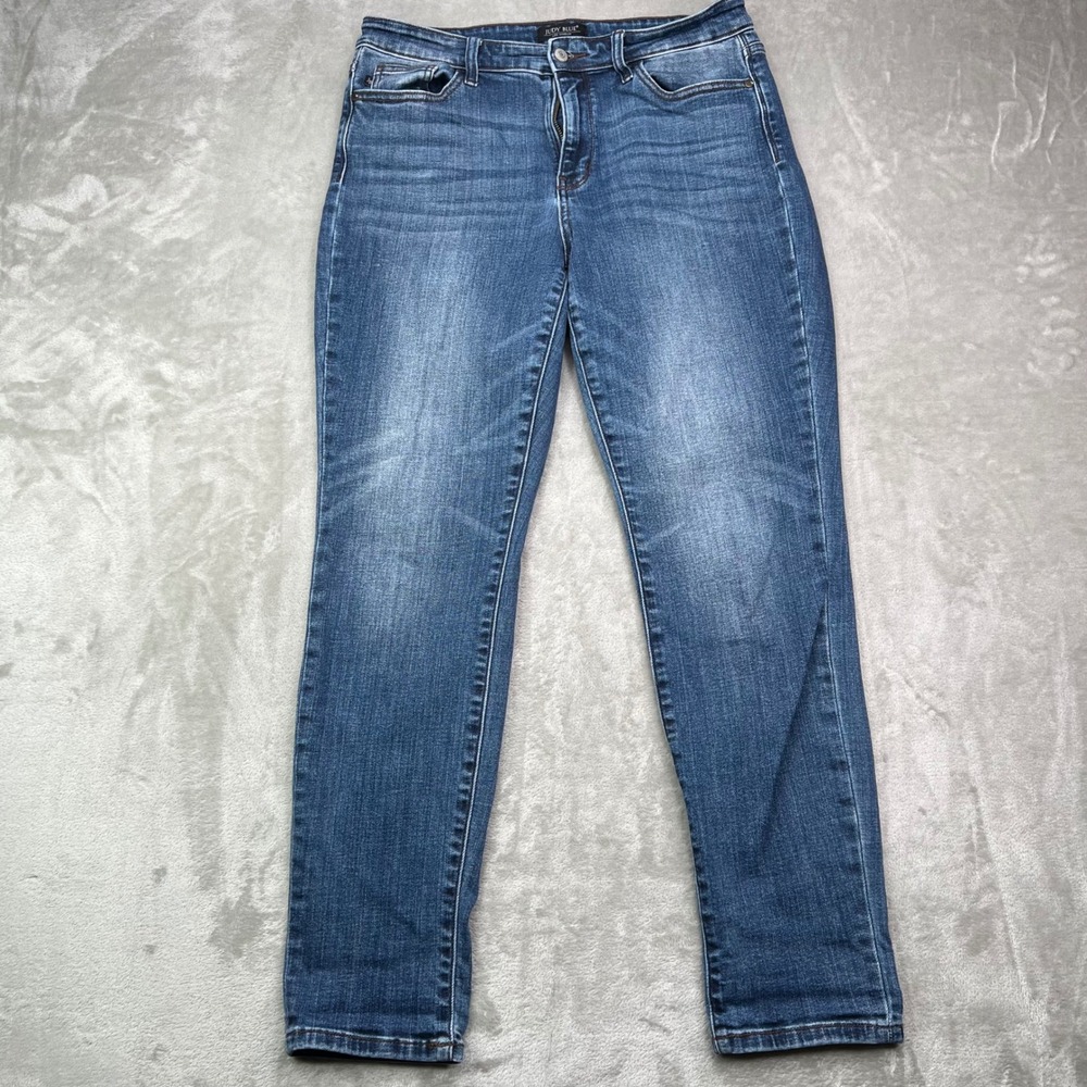 Judy Blue Slim Fit Jeans Womens 11/30 Blue Medium Wash Stretch Denim Pants